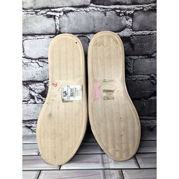 Barney’s New York Red Velvet Suede Slip On Casual Sneakers Shoes Women 36EU/6M U - Picture 10 of 16